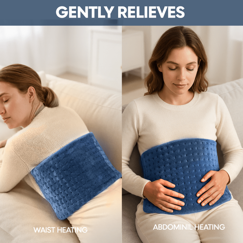 Extra Large Electric Heating Pad – 24×12 in, 6 Heat Levels, Fast Heating, Auto Shut-Off