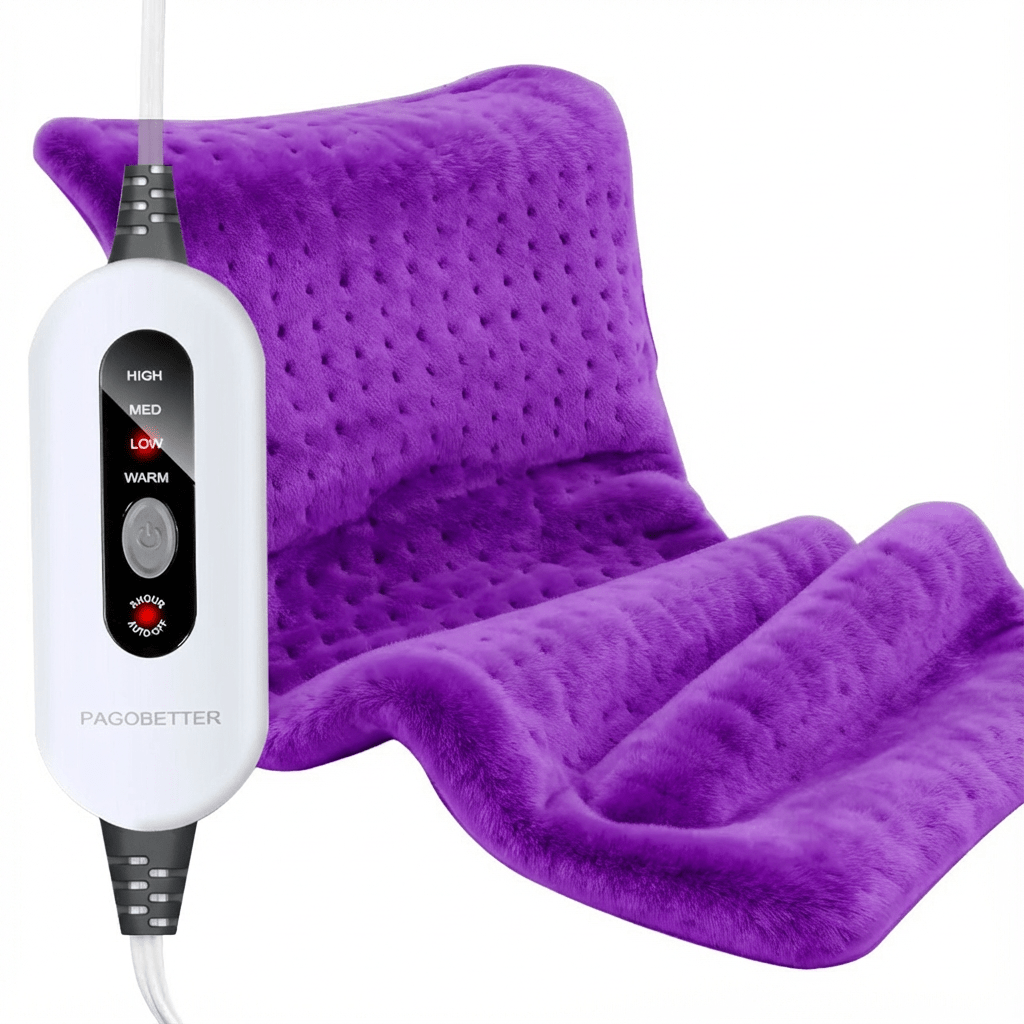 Extra Large Electric Heating Pad – 24×12 in, 6 Heat Levels, Fast Heating, Auto Shut-Off