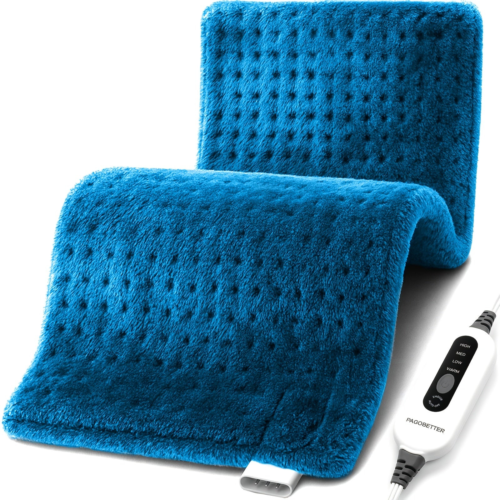 Electric Heating Pad for Back & Body – Ultra-Soft Fabric, Dry & Moist Heat, Auto Shut-Off