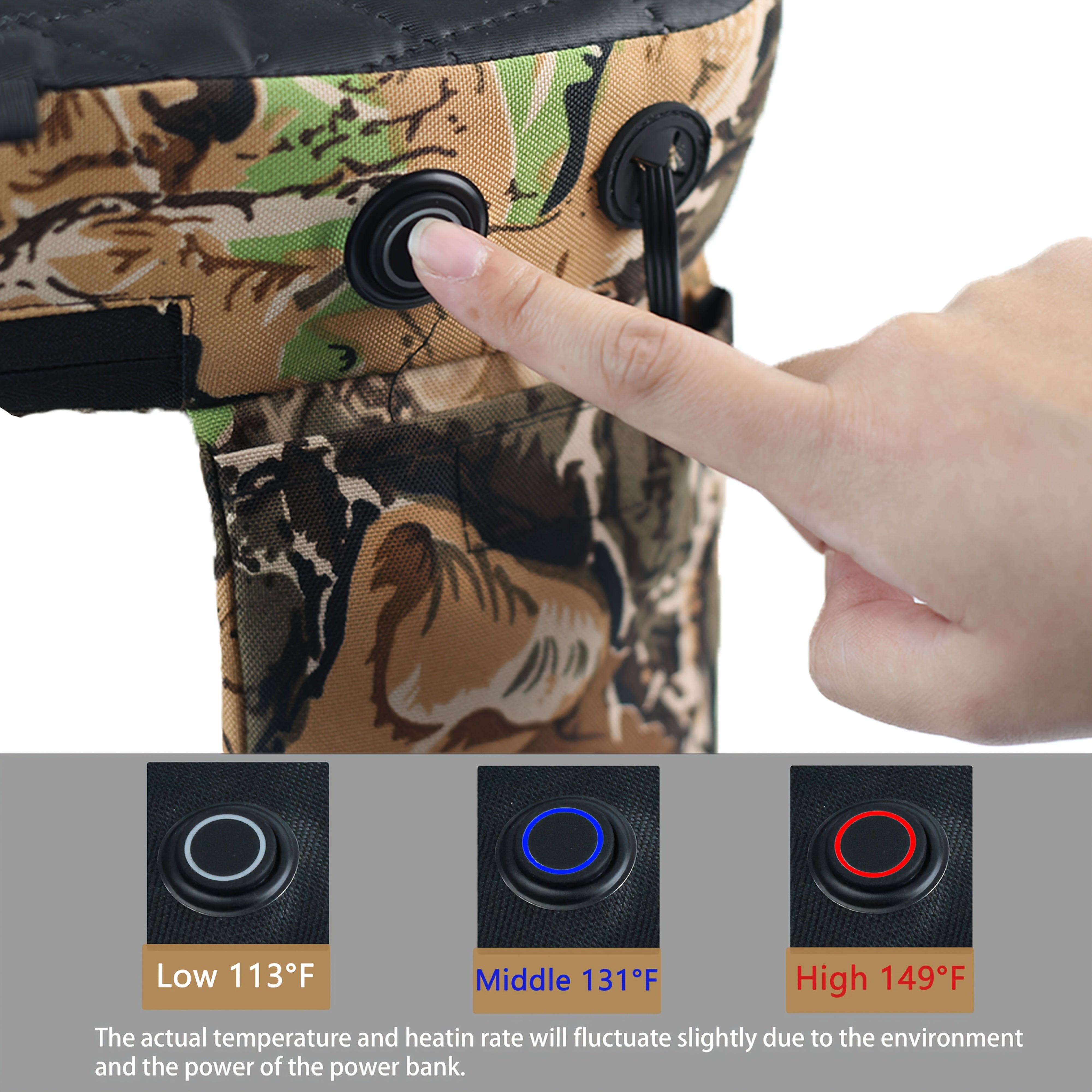 USB Heated Hunting Seat, Foldable Portable Heating Seat Cushion for Outdoor Camping, Fishing & Stadium Use