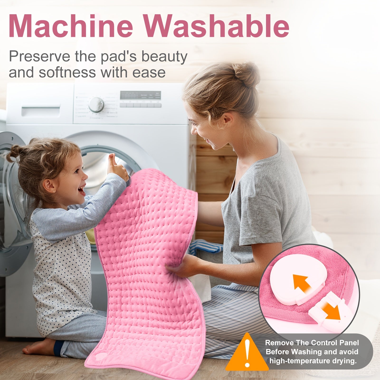 Heating Pad for Back & Body – Adjustable Timer & Temperature Control