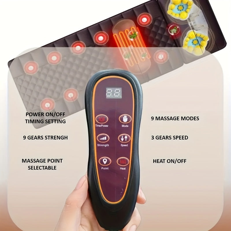 Full Body Heating Massage Set, Neck Foot & Back Massagers with Timer, Plug-In Massage System for Home