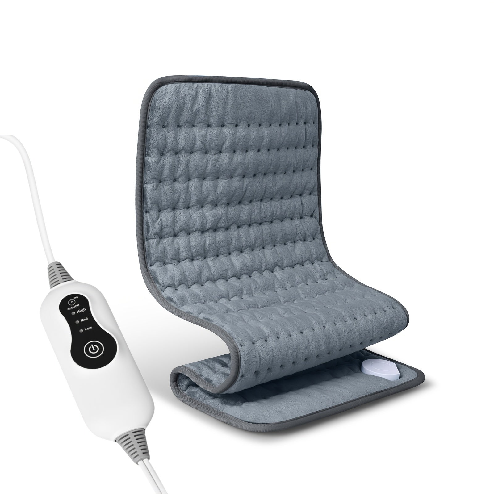 Electric Heating Pad for Back & Body – 24×12 in, 3 Heat Levels, Dry & Moist Heat, Auto Shut-Off