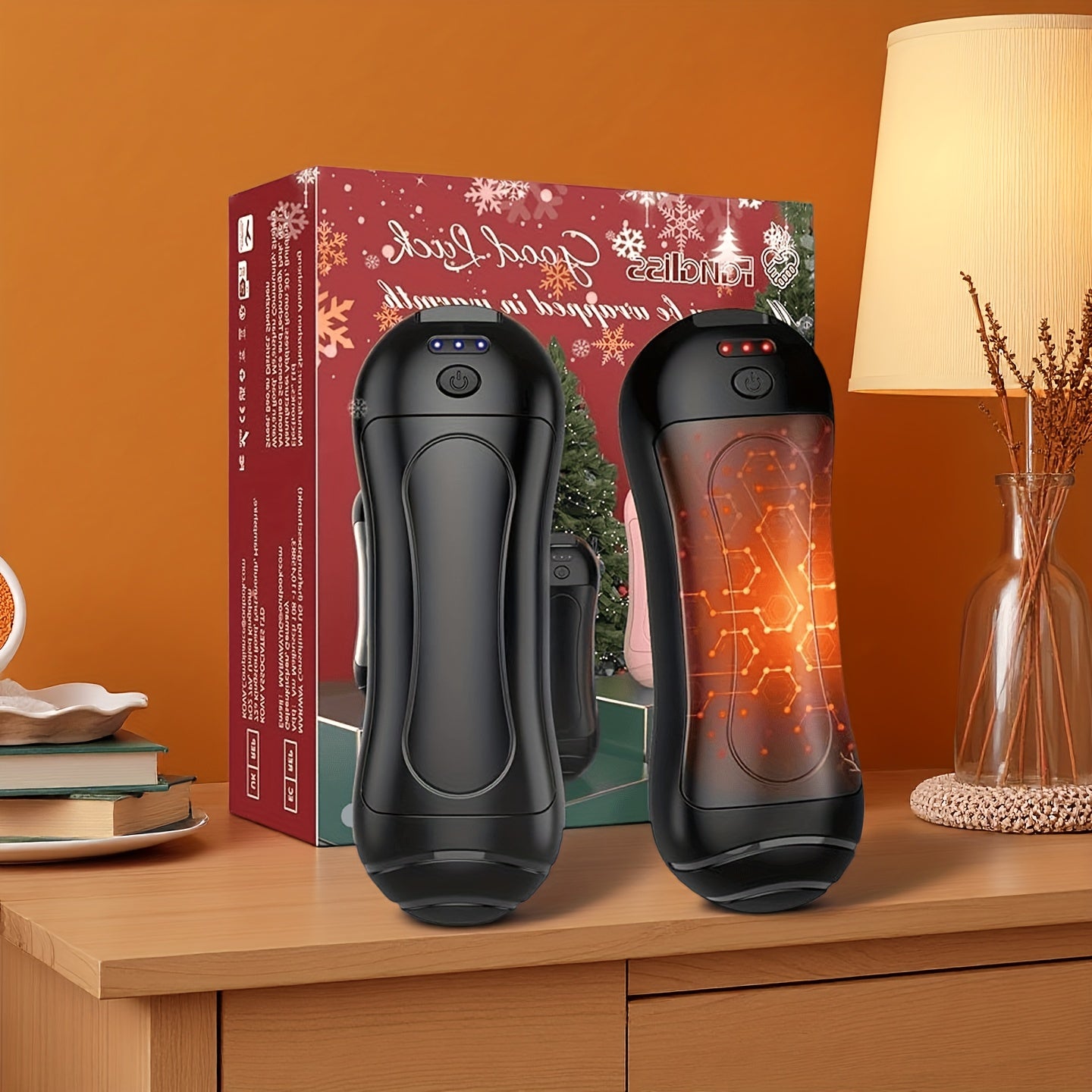 Rechargeable Electric Hand Warmers 2-Pack, USB Powered, Buckle Style, Pocket Size, Continuous Heating, Portable Hand Heater