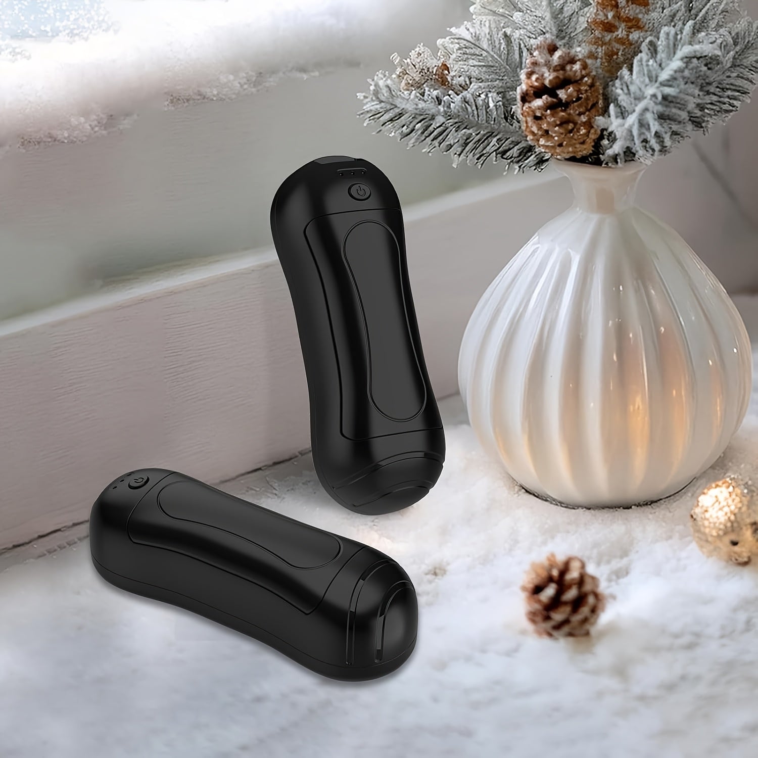 Rechargeable Electric Hand Warmers 2-Pack, USB Powered, Buckle Style, Pocket Size, Continuous Heating, Portable Hand Heater