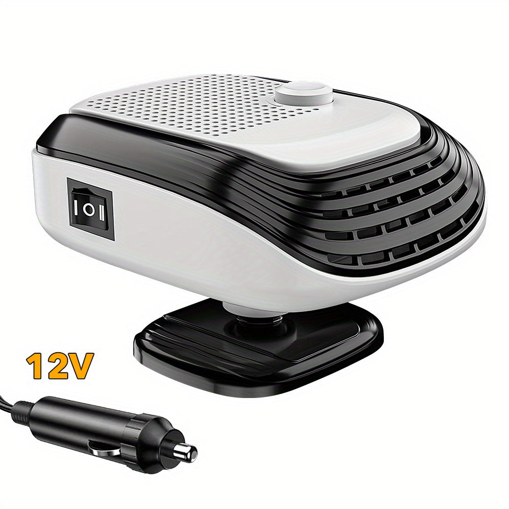 150W Portable Car Heater & Defogger, Adjustable Airflow Heating Fan for SUVs, RVs & Travel Vehicles