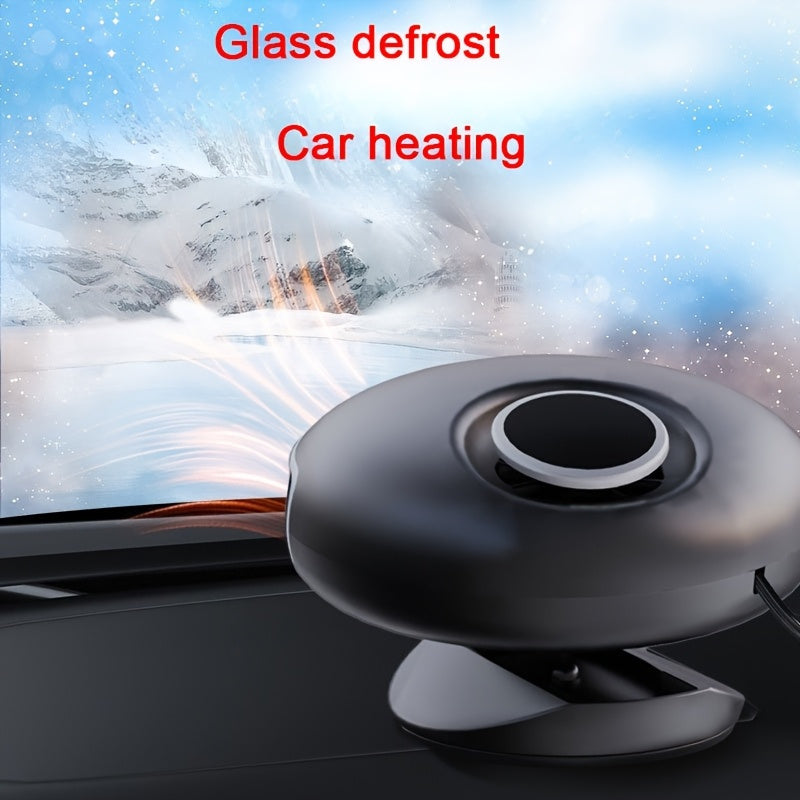 12V 120W Car Heater & Defogger, Portable Vehicle Heating and Cooling Fan for Windshield Dehumidifying