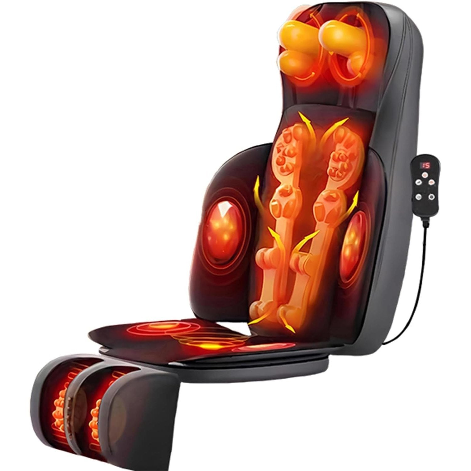Full Body Massage Cushion for Neck Back & Waist, Vibration Massage Pad, Foldable for Home Office & Car