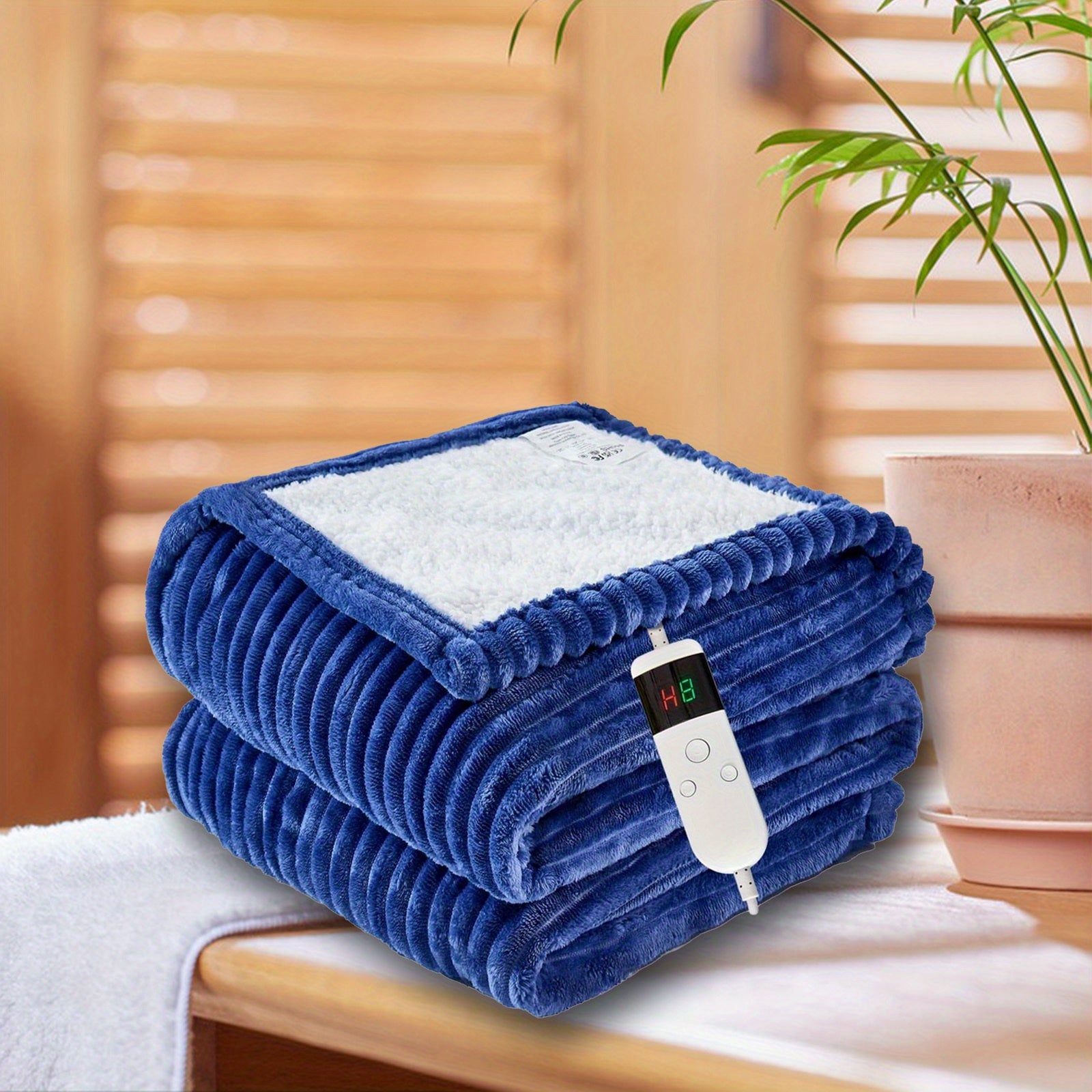 Electric Heated Throw Blanket – Soft Flannel, Multiple Heat Levels, Auto Shut-Off