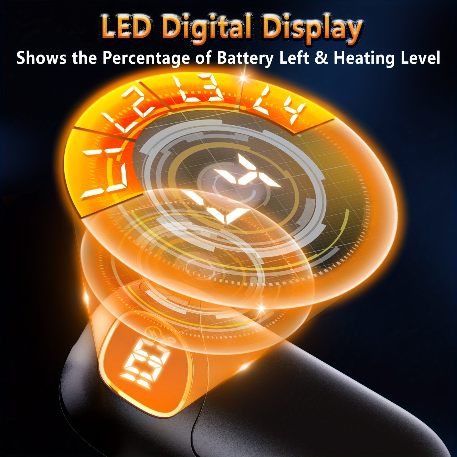 Rechargeable Magnetic Hand Warmers 2-Pack, 3500mAh Electric Hand Heater, 4 Heat Levels, Portable Pocket Design