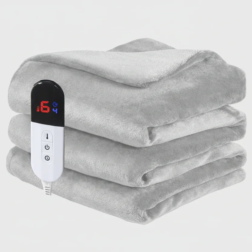 Electric Blanket – Double-Sided Flannel, Adjustable Heat Levels, Machine Washable - Thermeva