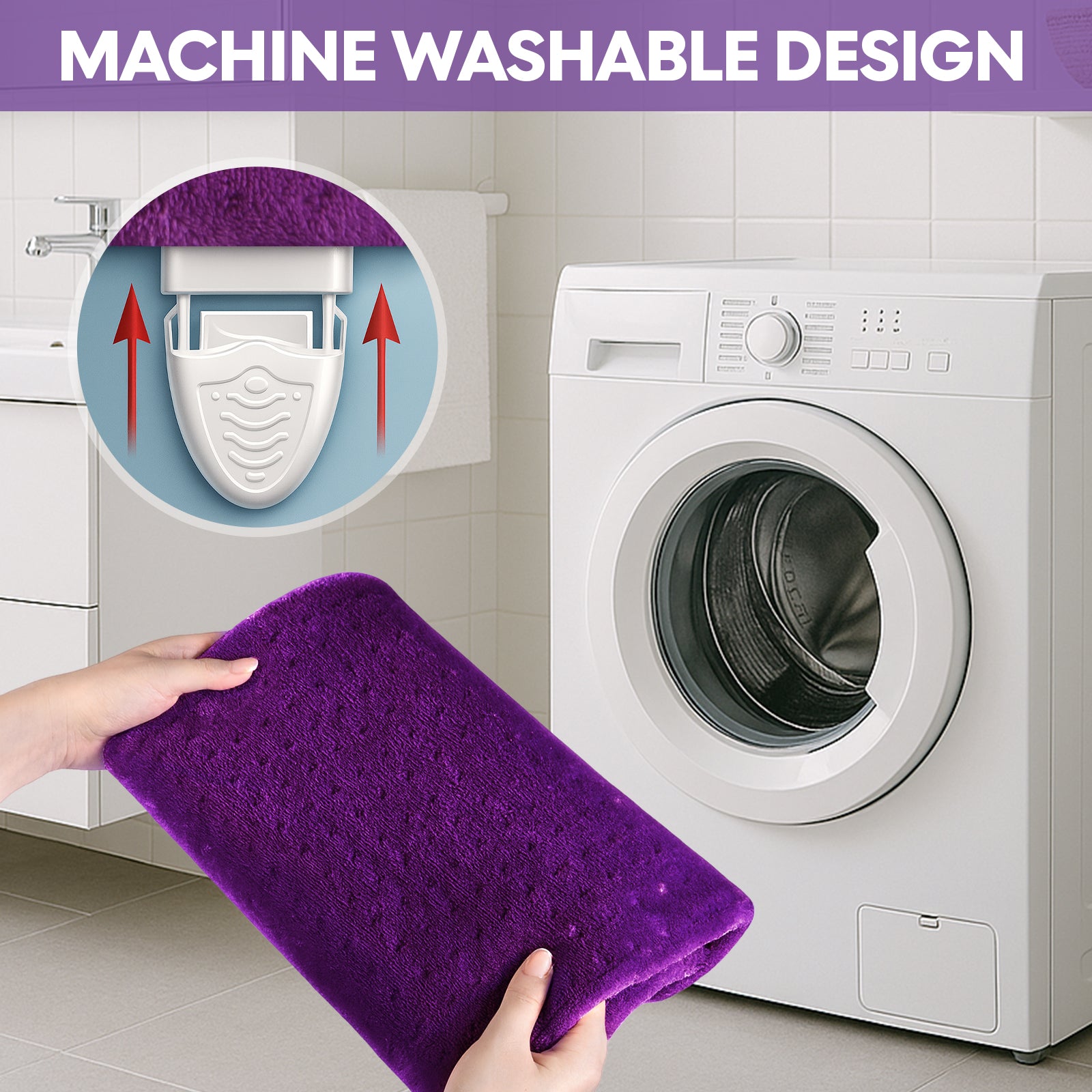 Extra Large Electric Heating Pad – 24×12 in, 6 Heat Levels, Fast Heating, Auto Shut-Off