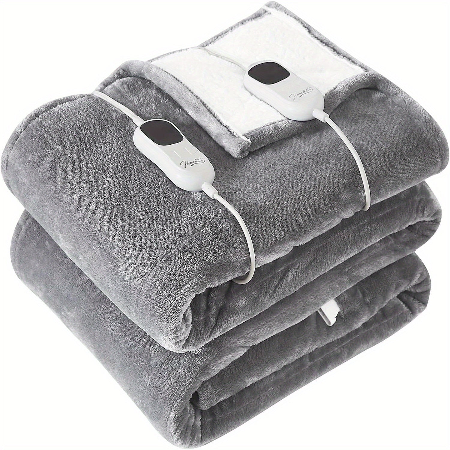 Electric Blanket – Adjustable Temperature, Multiple Timer Options, Washable