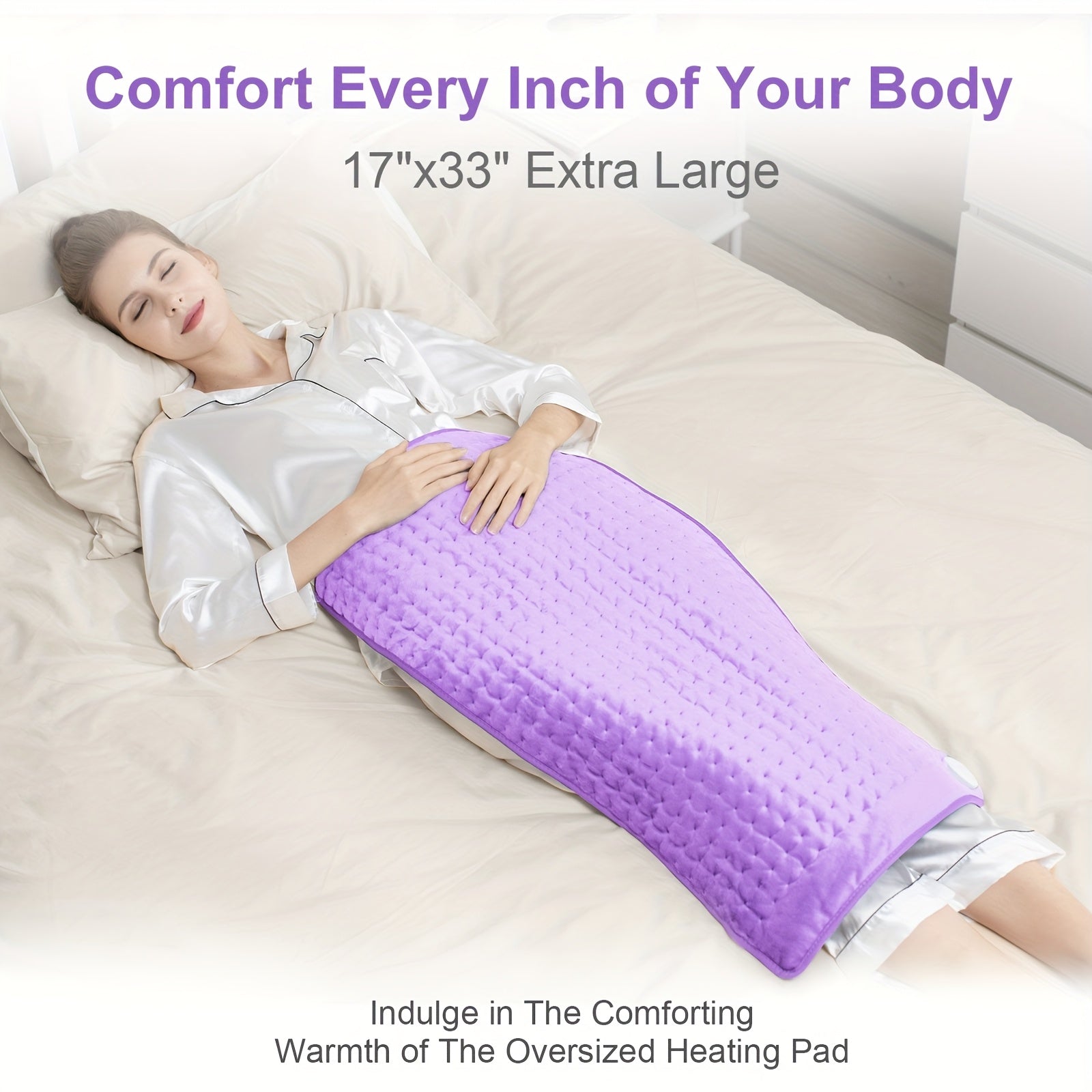 Heating Pad for Back & Body – Adjustable Timer & Temperature Control