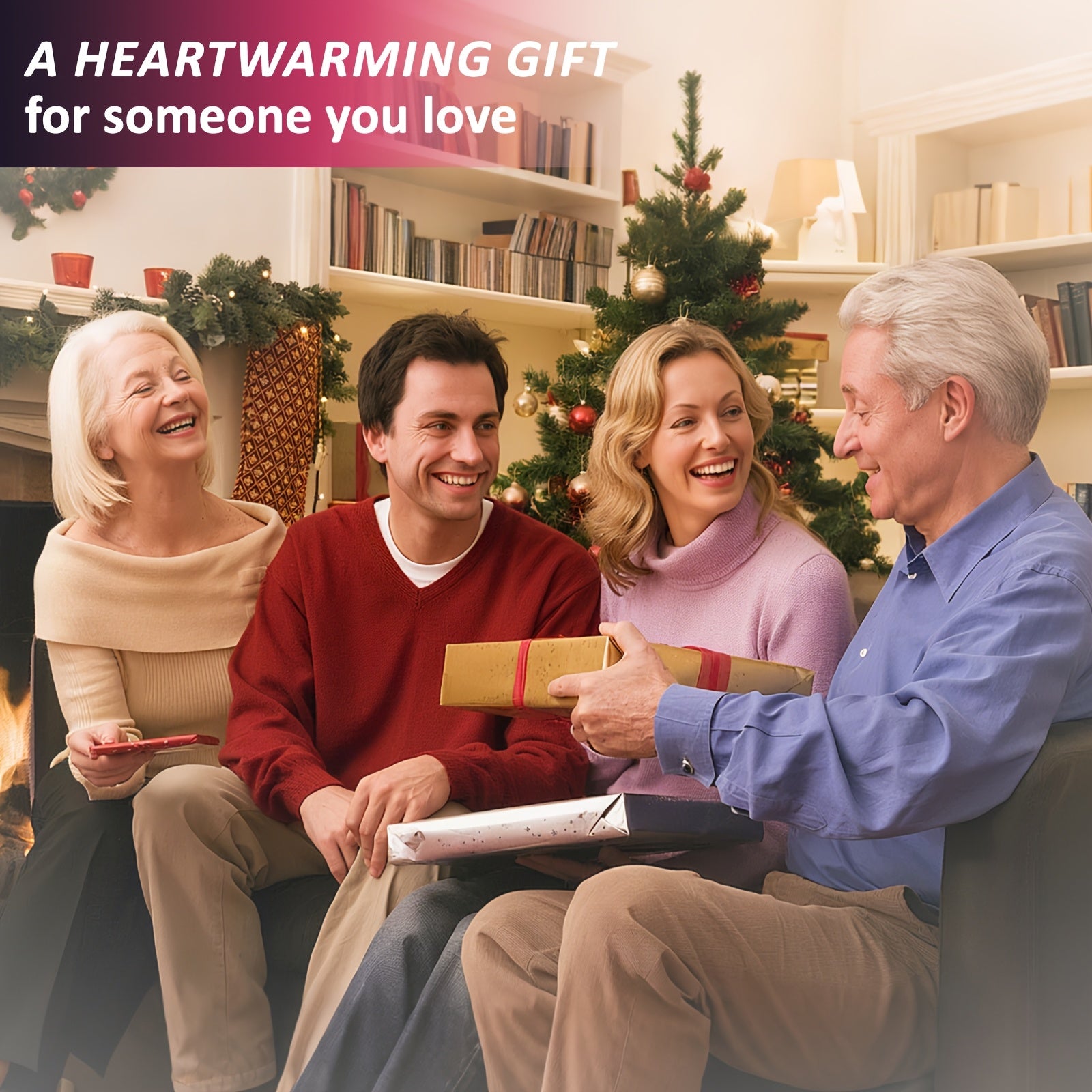 Extra Large Electric Heating Pad for Back – 35×28 in, Weighted Design, 5 Heat Levels, Auto Shut-Off