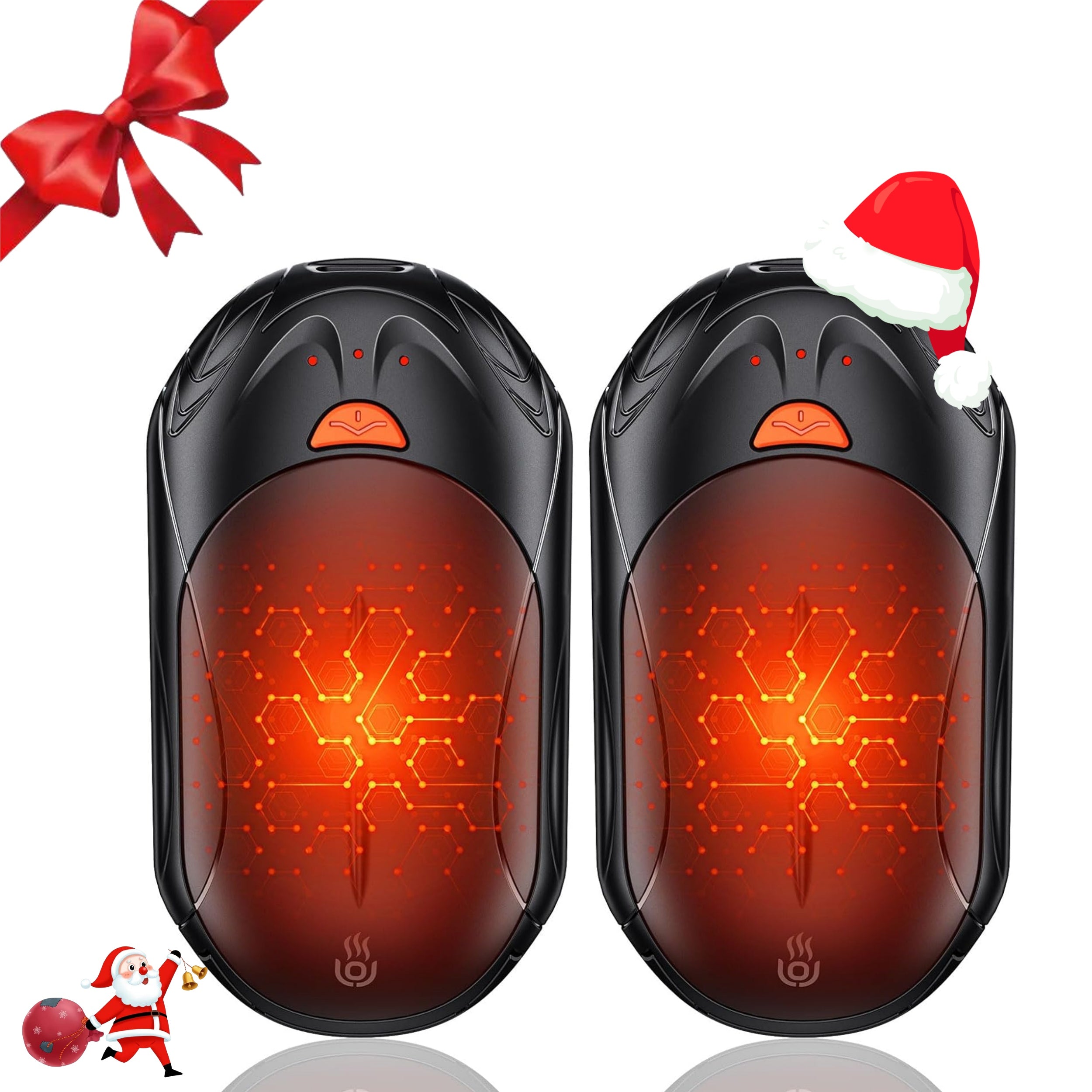 Rechargeable Electric Hand Warmers 2-Pack, USB Powered, Buckle Style, Pocket Size, Continuous Heating, Portable Hand Heater