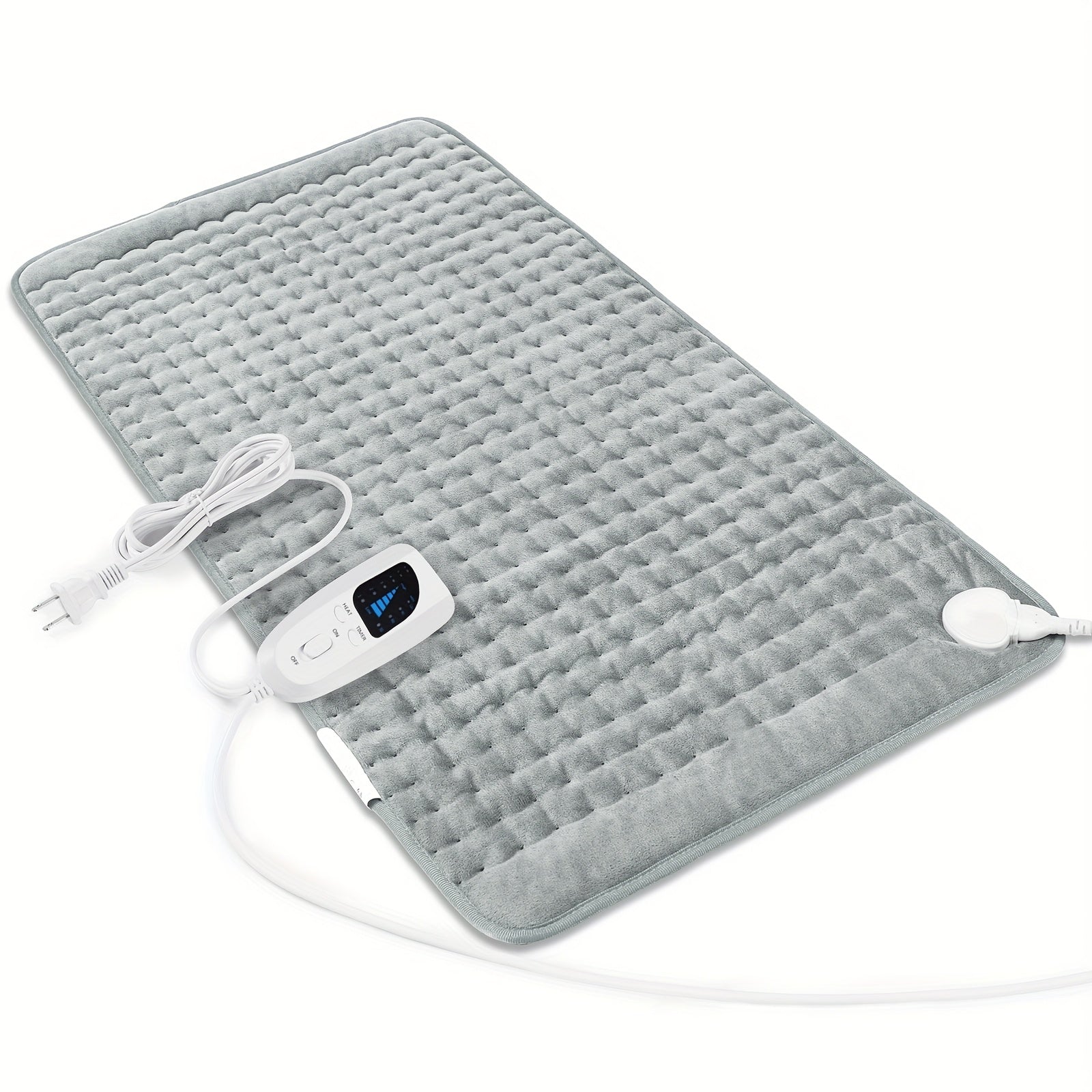 Electric Heating Pad for Back & Body – 6 Heat Levels, Machine Washable