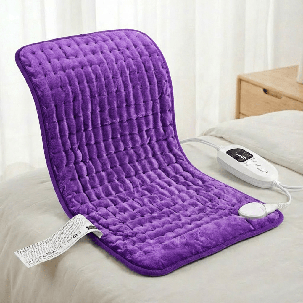 Extra Large Electric Heating Pad – 24×12 in, 6 Heat Levels, Fast Heating, Auto Shut-Off