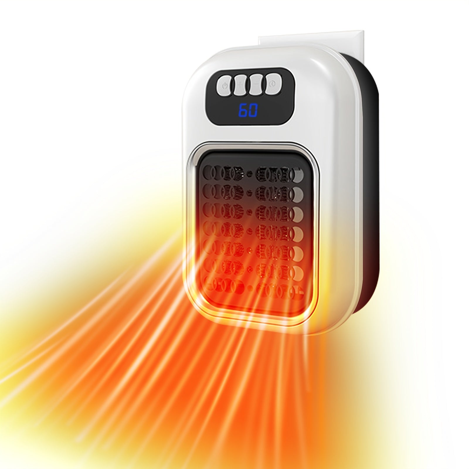 Wall-Mounted Electric Space Heater for Indoor Use – Adjustable Thermostat, Timer & LED Display