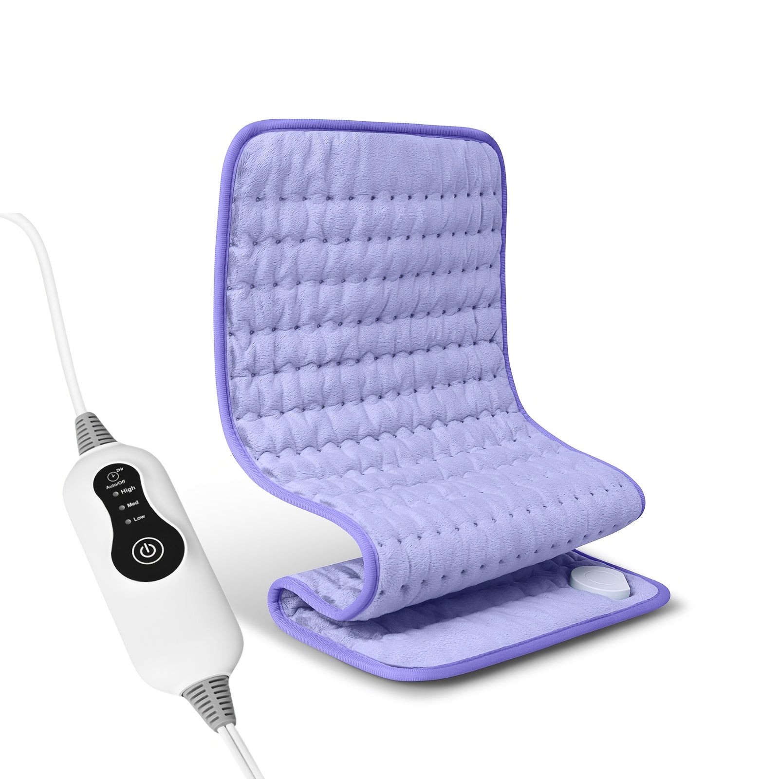 Electric Heating Pad for Back & Body – 24×12 in, 3 Heat Levels, Dry & Moist Heat, Auto Shut-Off