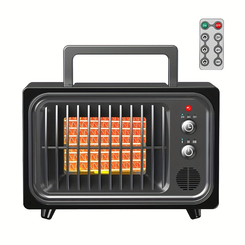 Small Ceramic Space Heater for Indoor Use – Portable Electric Heater with Safety Shut-Off