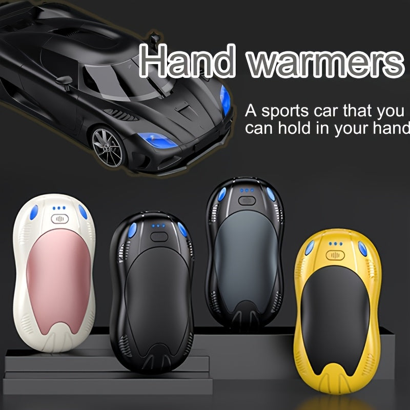 Rechargeable Magnetic Hand Warmer 2-in-1, Double-Sided Heating, 3 Temperature Levels, Portable Electric Hand Heater
