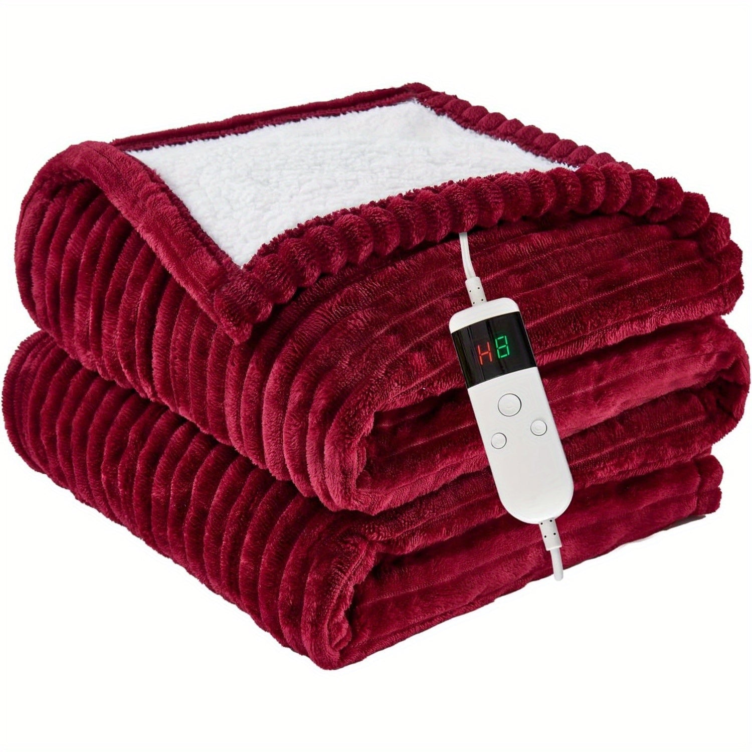 Electric Heated Throw Blanket – Soft Flannel, Multiple Heat Levels, Auto Shut-Off