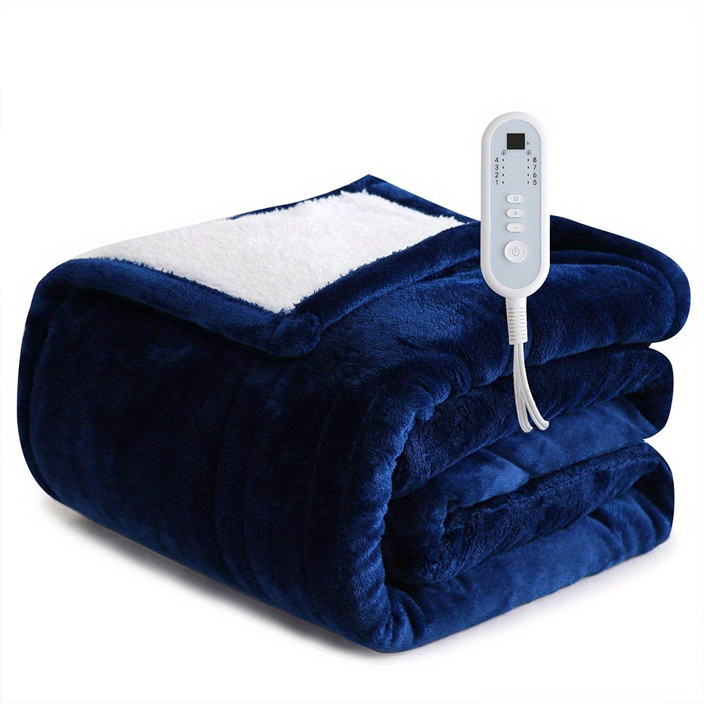 Extra Large Electric Heated Blanket – Dual Controller, Adjustable Heat, Washable