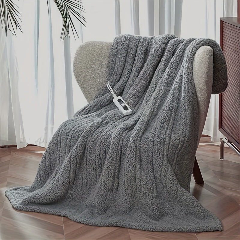 Electric Heated Blanket – Soft Flannel, Adjustable Heat Levels, Auto Shut-Off