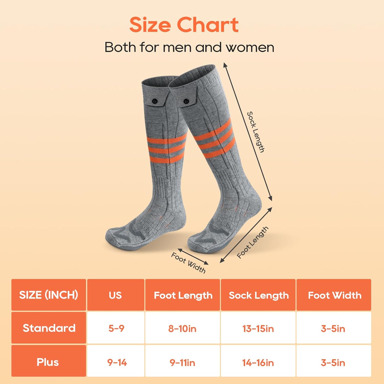 Heated Socks with App Control, Rechargeable Battery, Washable Electric Winter Socks for Outdoor Use