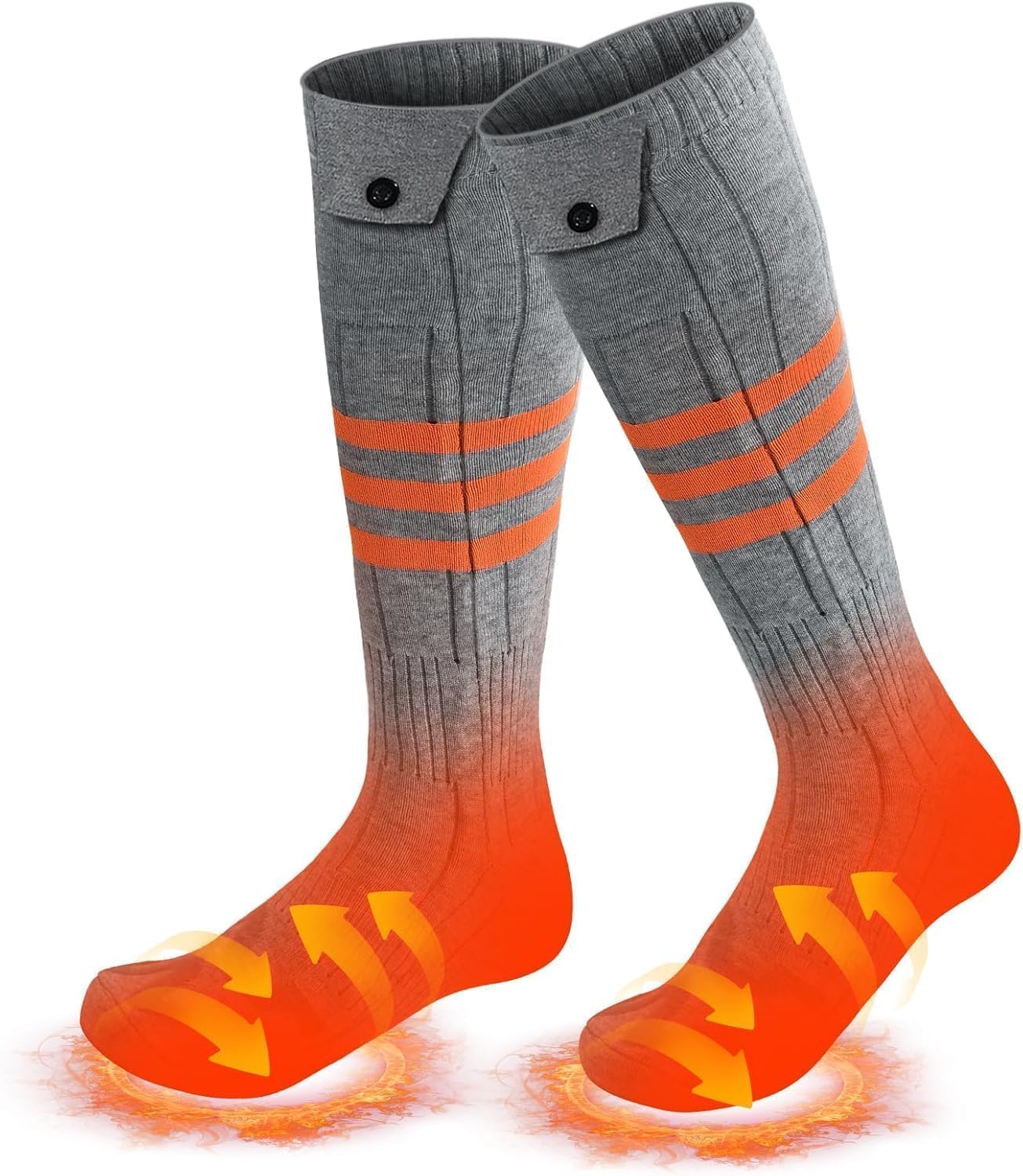 Heated Socks with App Control, Rechargeable Battery, Washable Electric Winter Socks for Outdoor Use