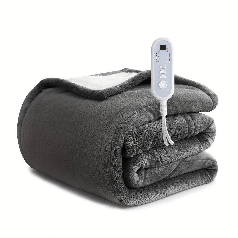 Extra Large Electric Heated Blanket – Dual Controllers, Timer, Adjustable Heat