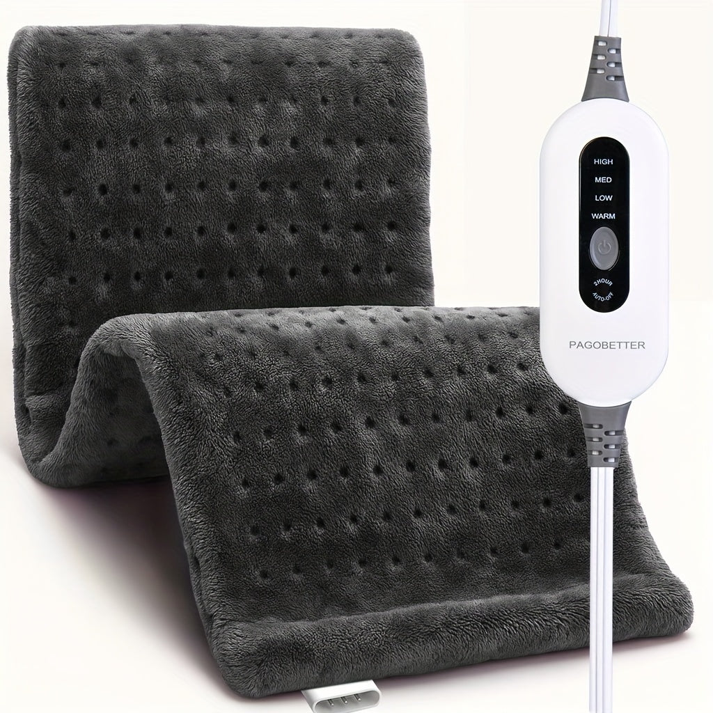 Electric Heating Pad for Back & Body – Ultra-Soft Fabric, Dry & Moist Heat, Auto Shut-Off