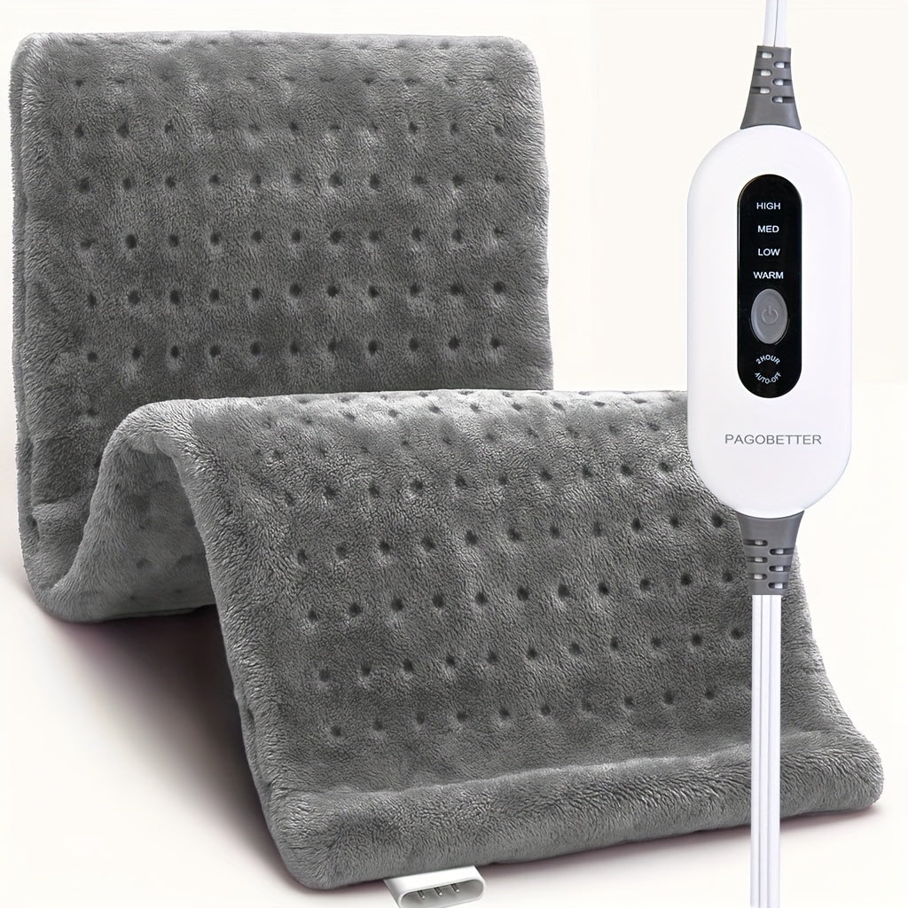 Electric Heating Pad for Back & Body – Ultra-Soft Fabric, Dry & Moist Heat, Auto Shut-Off