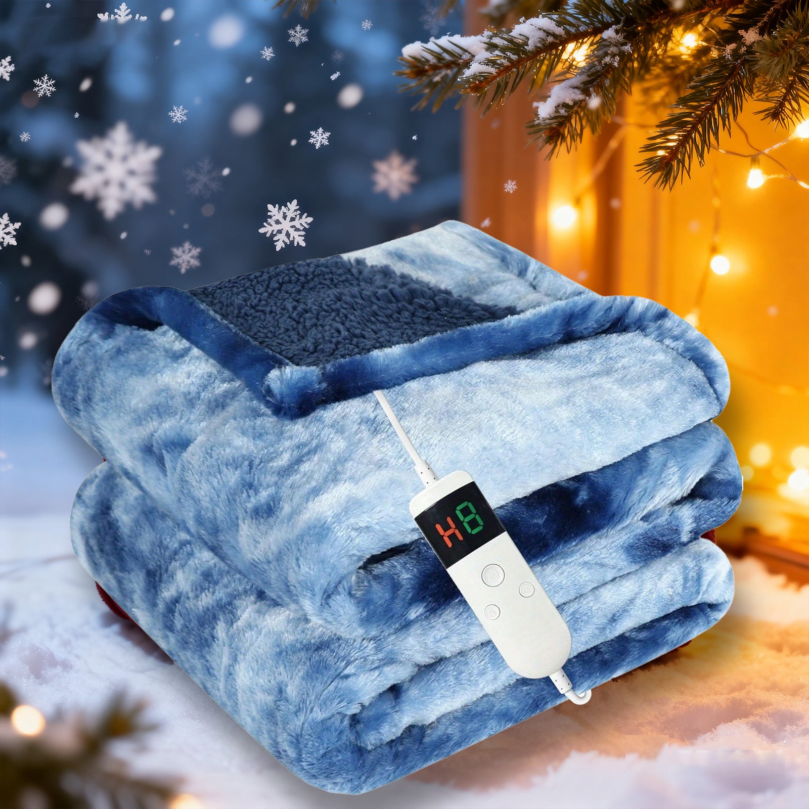Electric Heated Throw Blanket – Rapid Heating, Adjustable Temperature, Washable