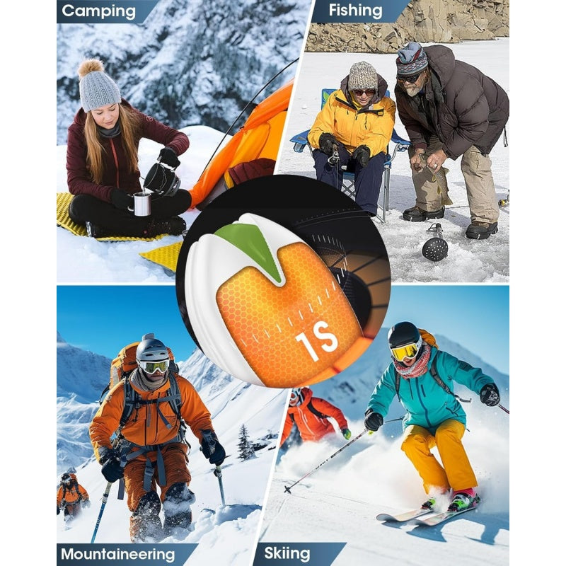 Rechargeable Magnetic Hand Warmer, 6000mAh Electric Pocket Heater, 3 Heat Levels, Portable USB Powered