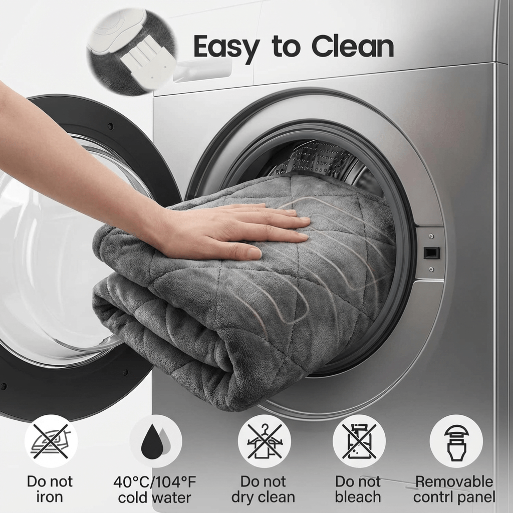 Heated Shawl Heating Pad for Neck & Shoulders – Graphene Fabric, 6 Heat Levels, Auto Shut-Off