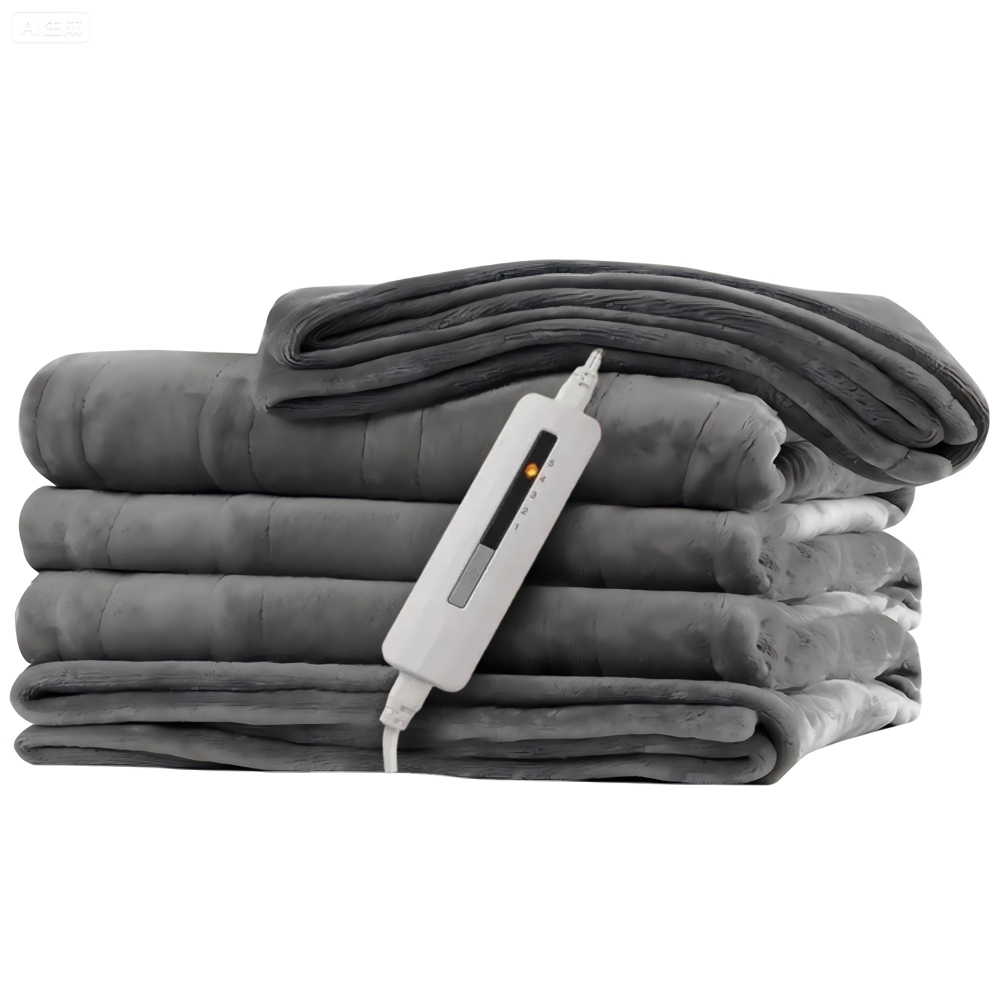 Electric Heated Blanket – Striped Flannel, Fast Heating, Washable