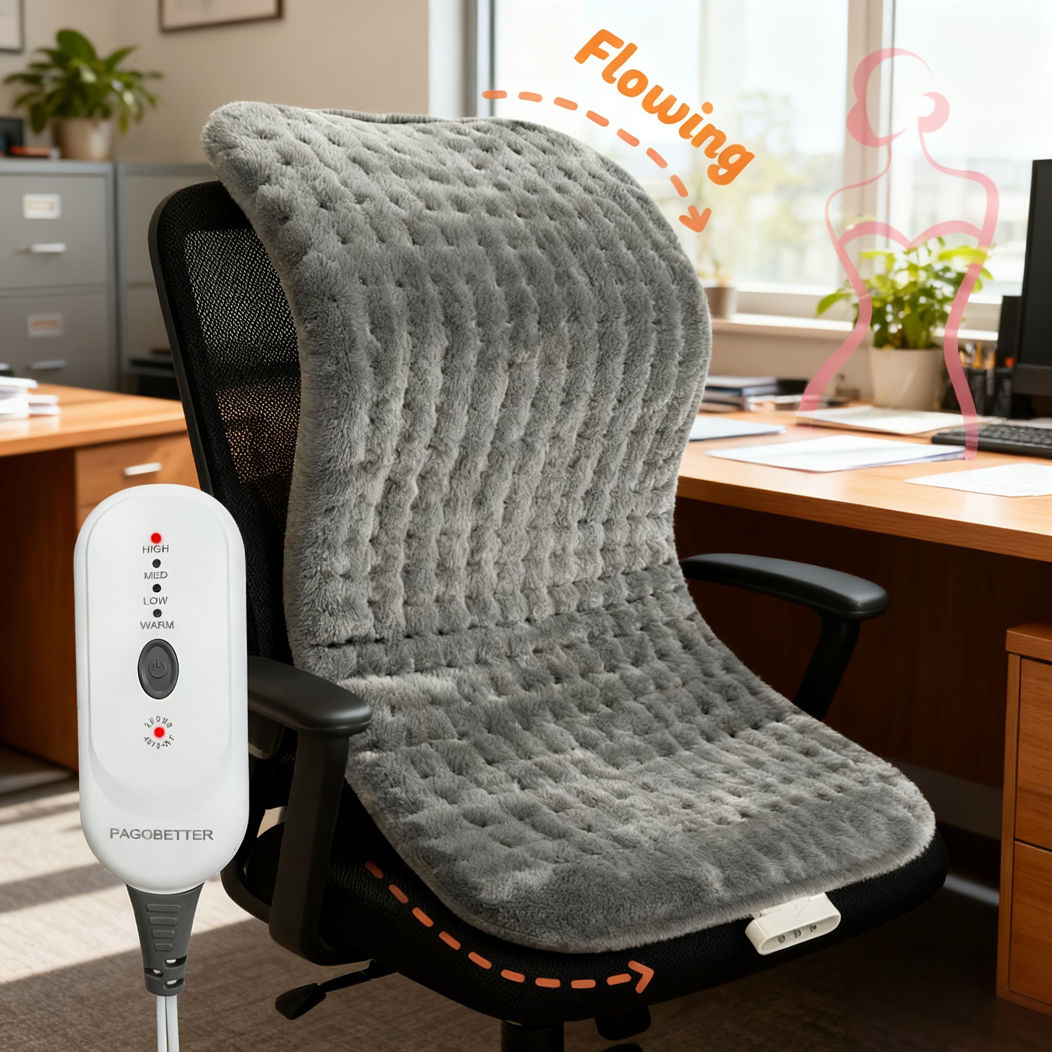 Heating Pad for Back & Body – Ultra-Soft Fabric, Dry & Moist Heat