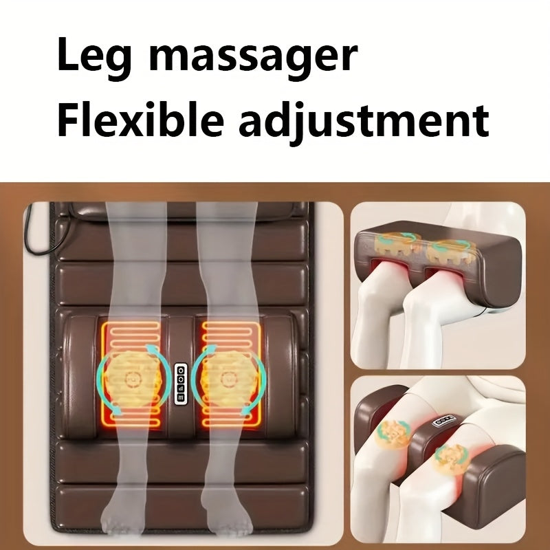 Full Body Heating Massage Set, Neck Foot & Back Massagers with Timer, Plug-In Massage System for Home