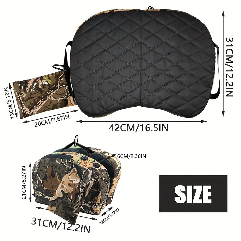 USB Heated Hunting Seat, Foldable Portable Heating Seat Cushion for Outdoor Camping, Fishing & Stadium Use