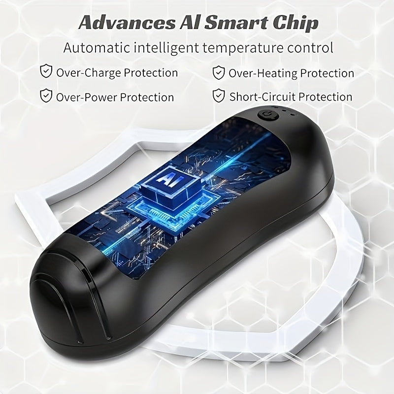 Rechargeable Electric Hand Warmers 2-Pack, USB Powered, Buckle Style, Pocket Size, Continuous Heating, Portable Hand Heater