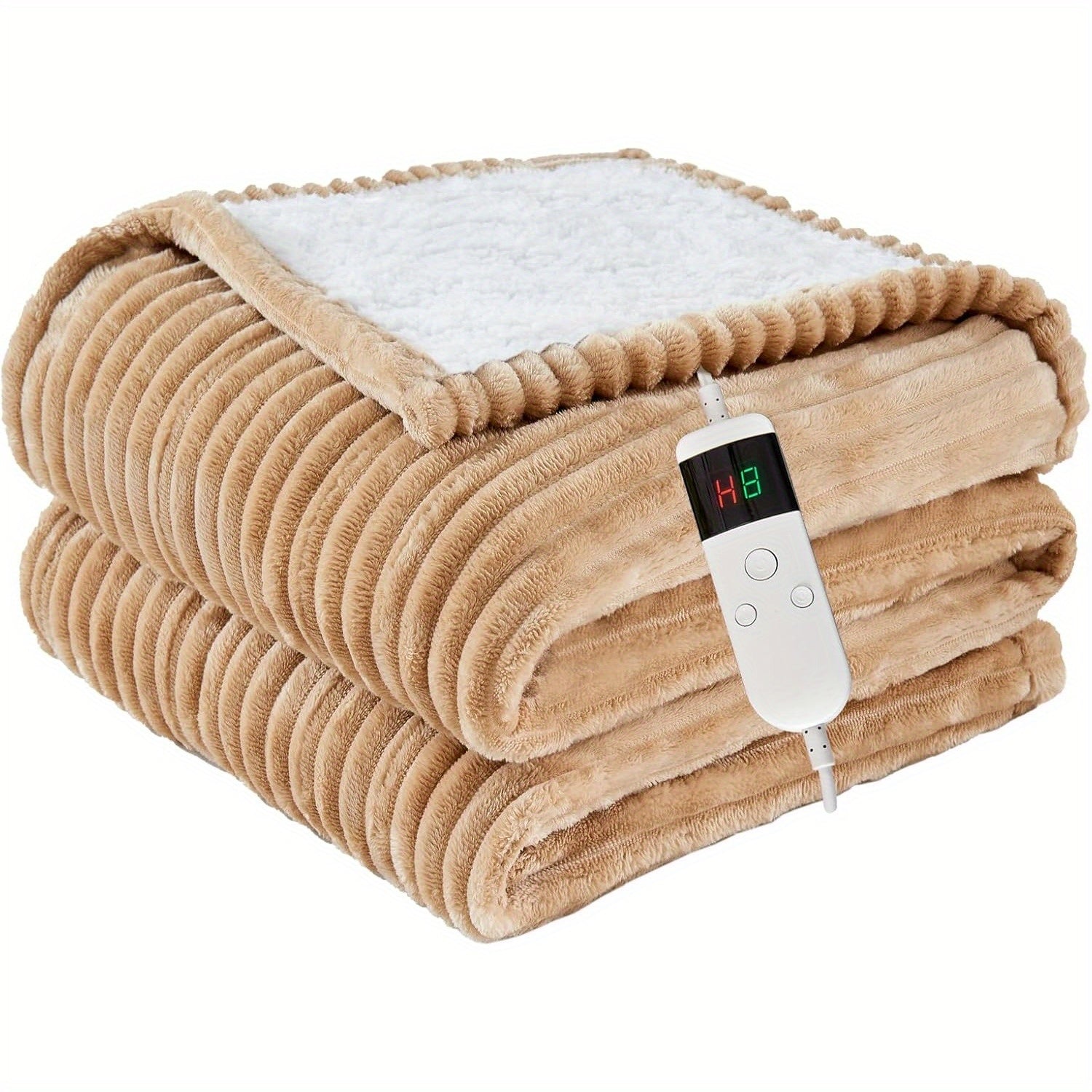 Electric Heated Throw Blanket – Soft Flannel, Multiple Heat Levels, Auto Shut-Off