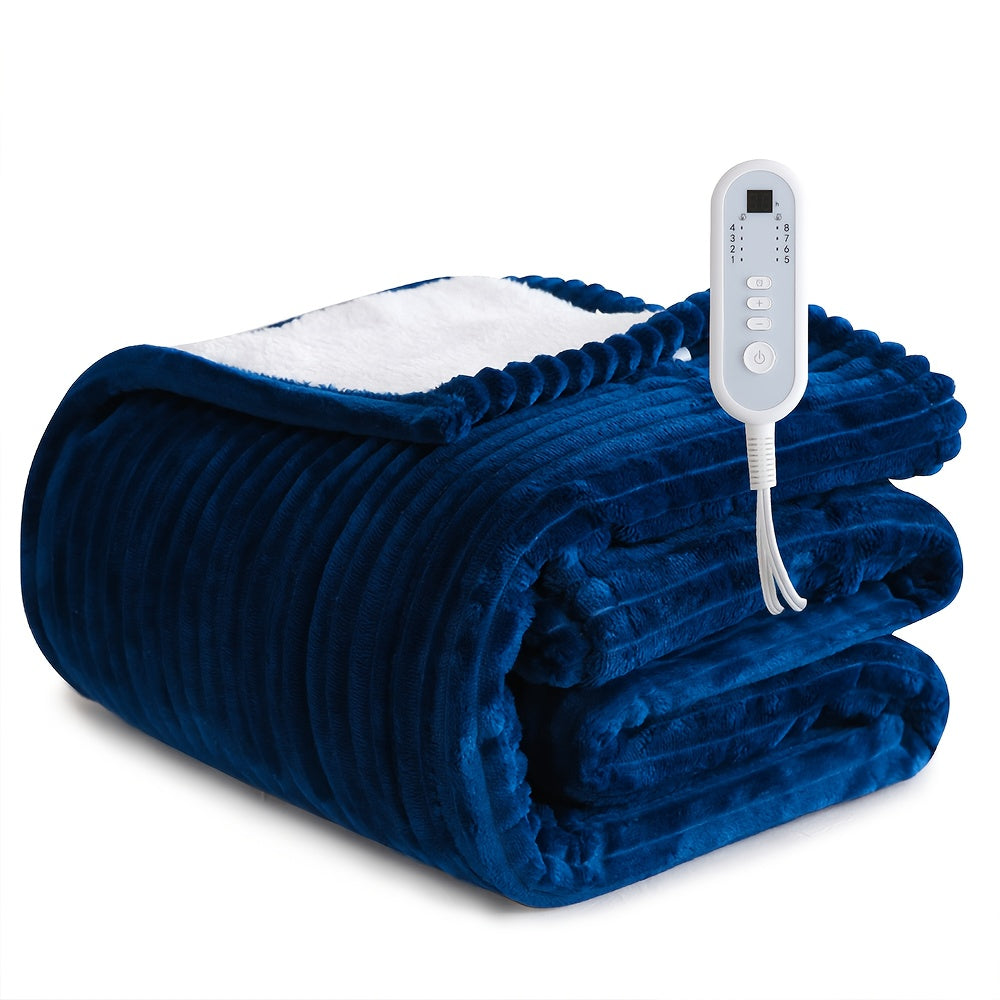 Extra Large Electric Heated Blanket – Dual Controller, Adjustable Heat, Washable