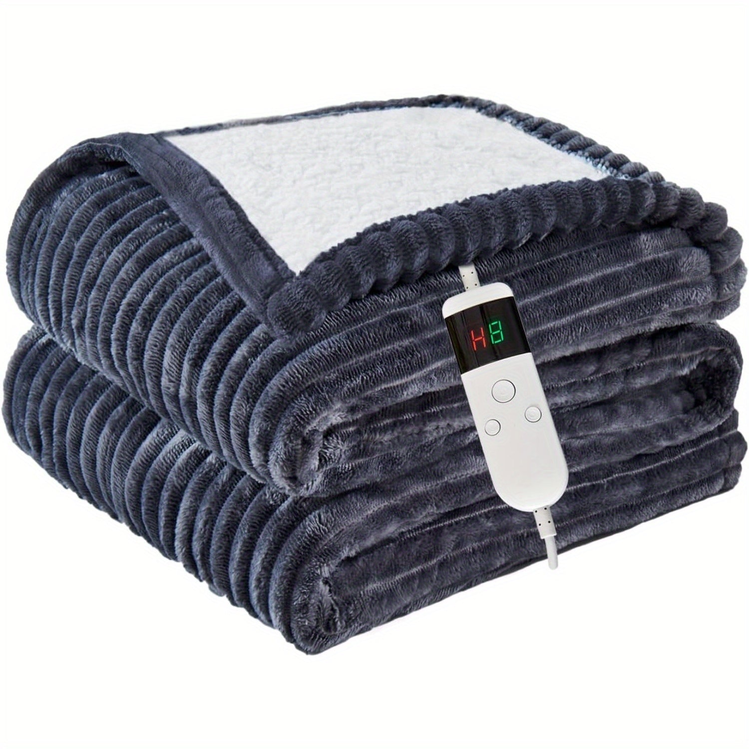 Electric Heated Throw Blanket – Soft Flannel, Multiple Heat Levels, Auto Shut-Off