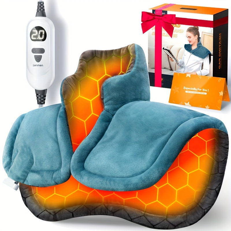 Graphene Electric Heating Pad for Neck & Shoulders – 22×18 in, 6 Heat Levels, Auto Shut-Off