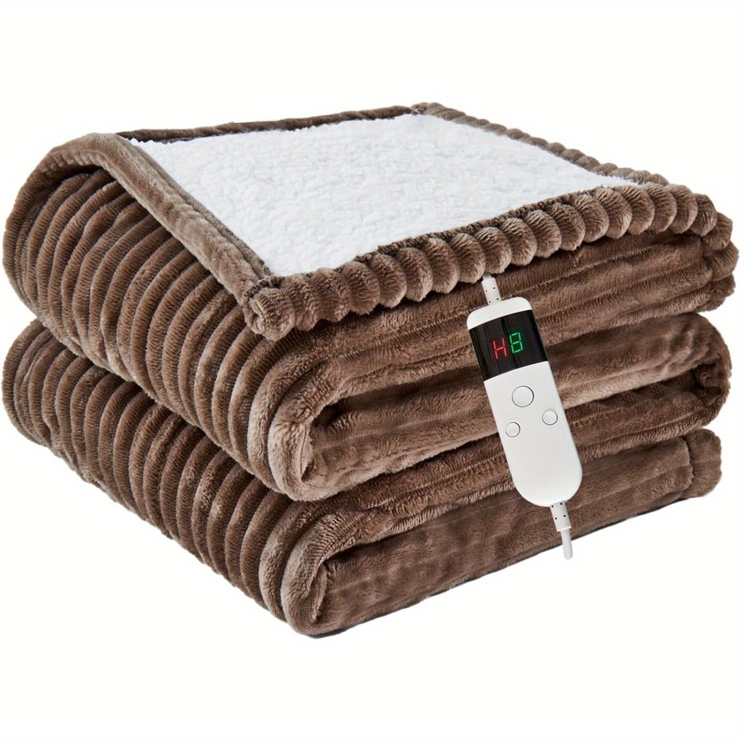 Electric Heated Throw Blanket – Soft Flannel, Multiple Heat Levels, Auto Shut-Off