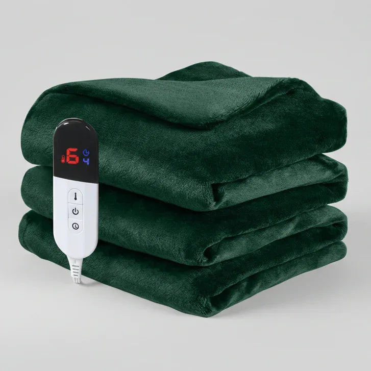 Electric Blanket – Double-Sided Flannel, Adjustable Heat Levels, Machine Washable - Thermeva