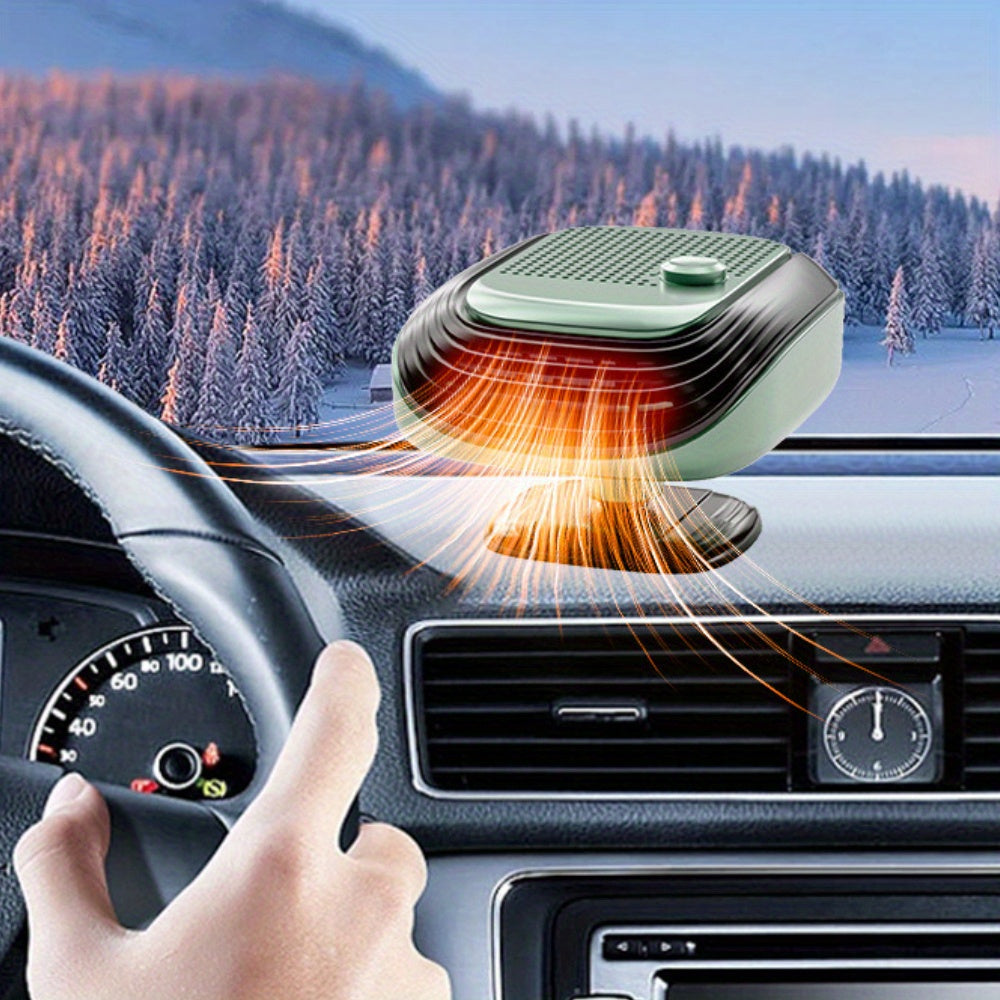150W Portable Car Heater & Defogger, Adjustable Airflow Heating Fan for SUVs, RVs & Travel Vehicles