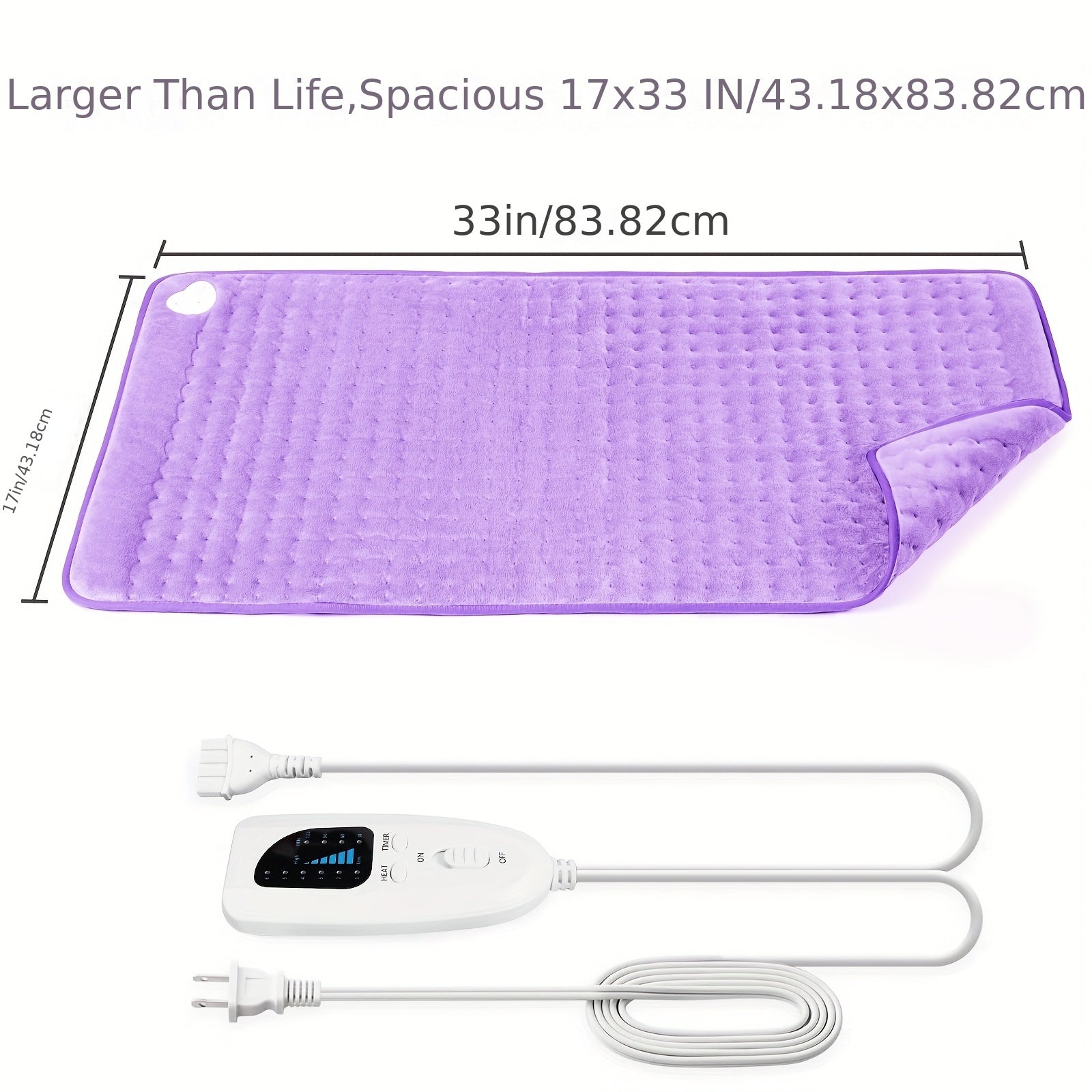 Heating Pad for Back & Body – Adjustable Timer & Temperature Control